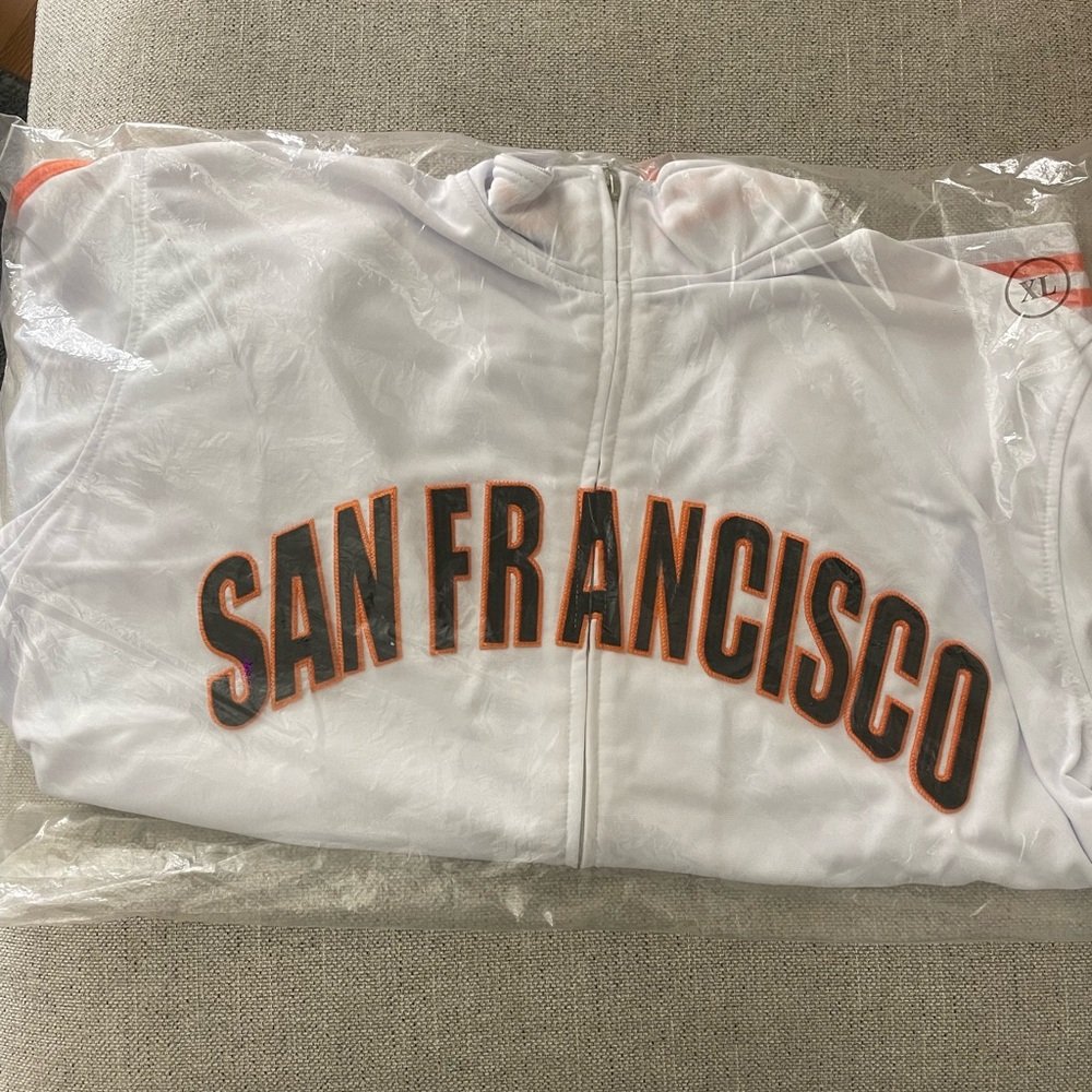 San Francisco White Windbreaker Jacket